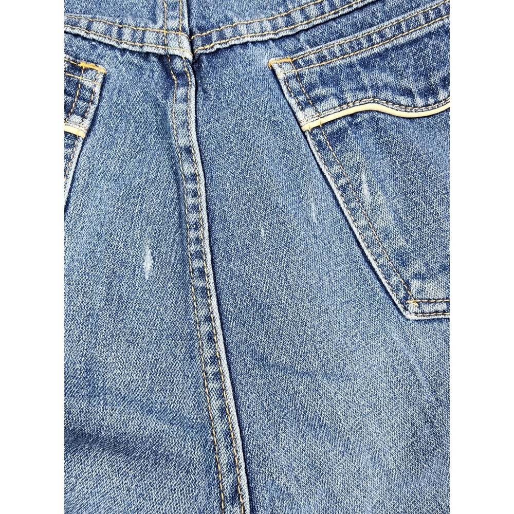Vintage 80's Sears High Waist‎ Blue Denim Jeans Women's Size 16 6635 Wide Leg - Picture 8 of 13